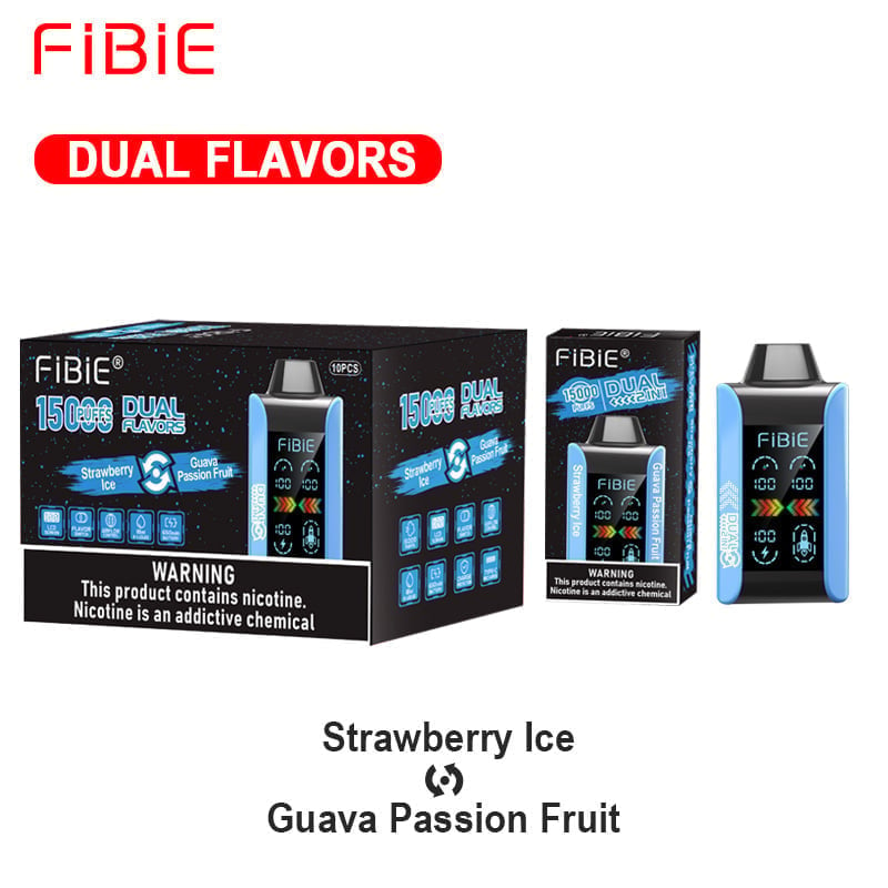 🔥FIBIE 15000 PUFFS （Doppelte Geschmacksoptionen mit LED-Display）