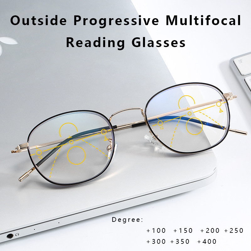 MULTI-FOCUS FAR AND NEAR PHOTOCHROMIC OUTDOOR MAGNIFYING OPTICAL GLASSES