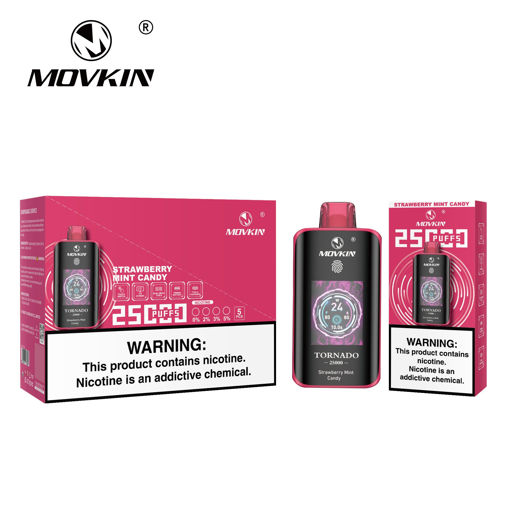 Movkin Tornado 25000 Vape – Smart Display & Best Flavors