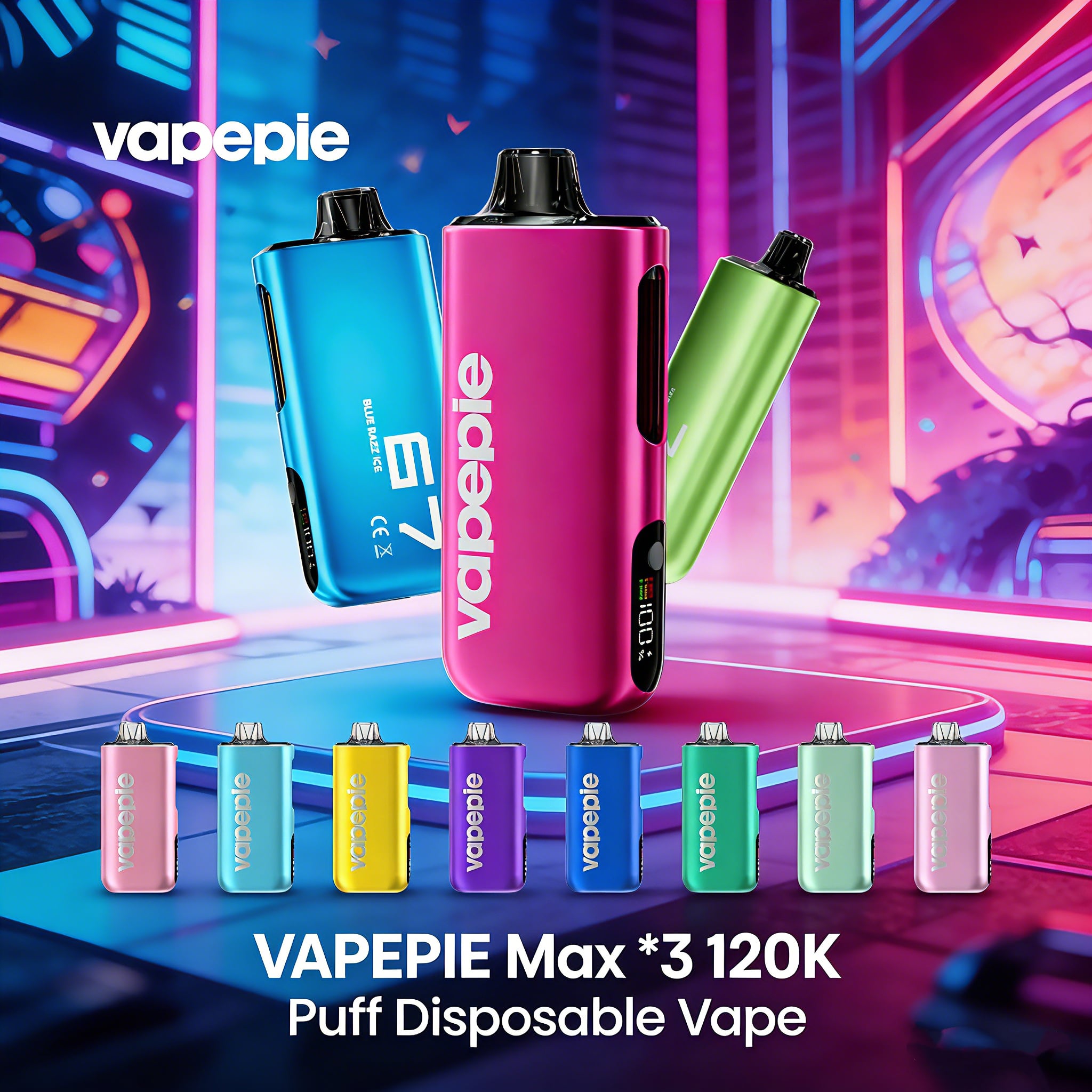 VAPEPIE Max *3 120K Puff Disposable Vape - Insane Value, Huge Puffs,USA Shipping