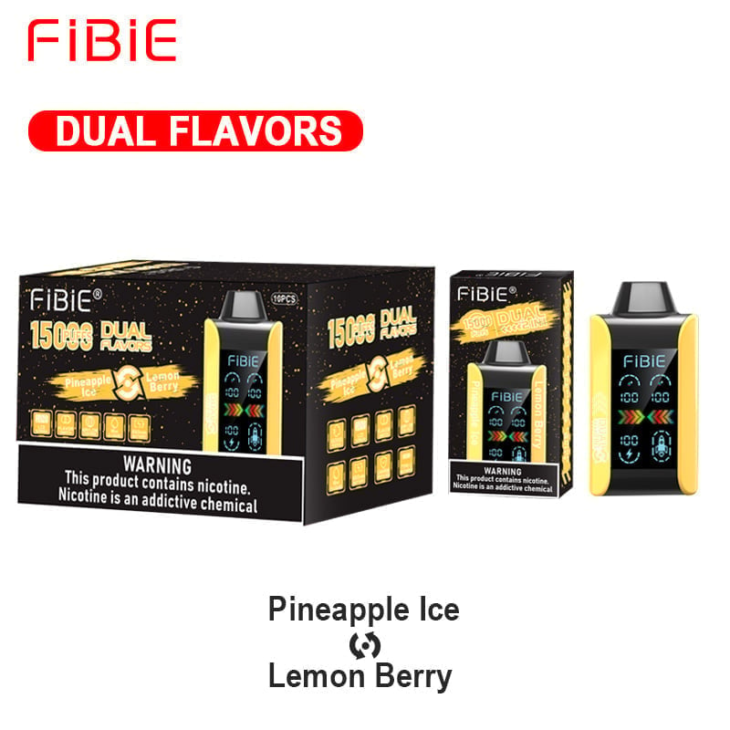 🔥FIBIE 15000 PUFFS - 12 Flavors (Jede hat zwei Geschmacksrichtungen)