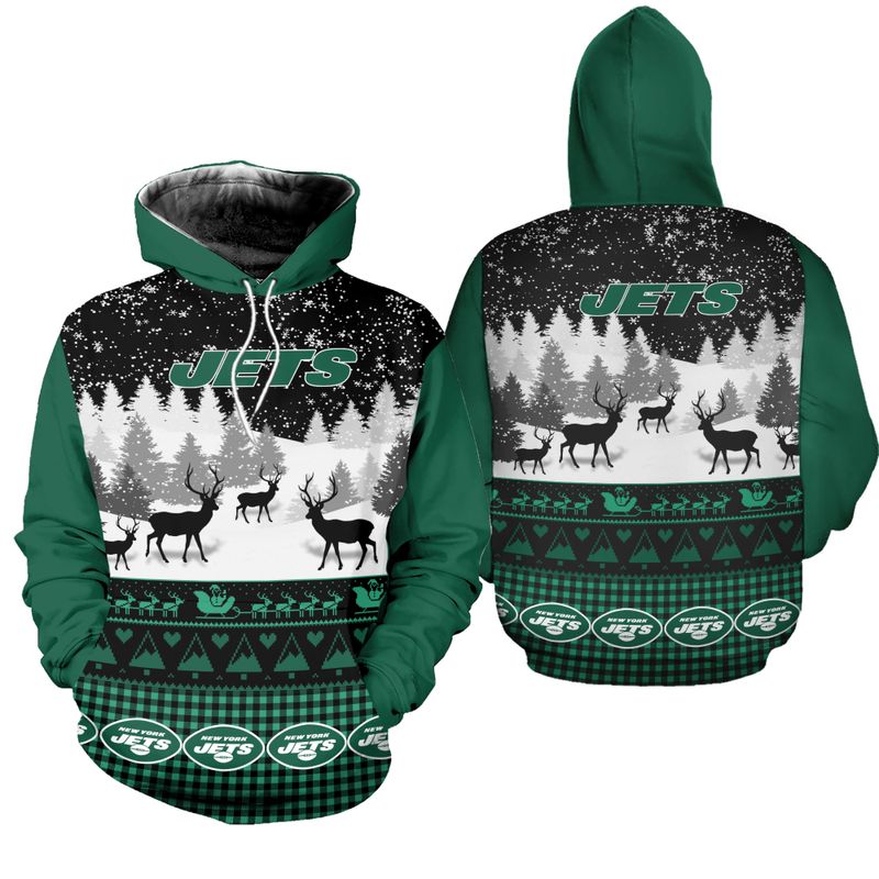 NEW YORK JETS HOODIE 3D GIFT FOR XMAS