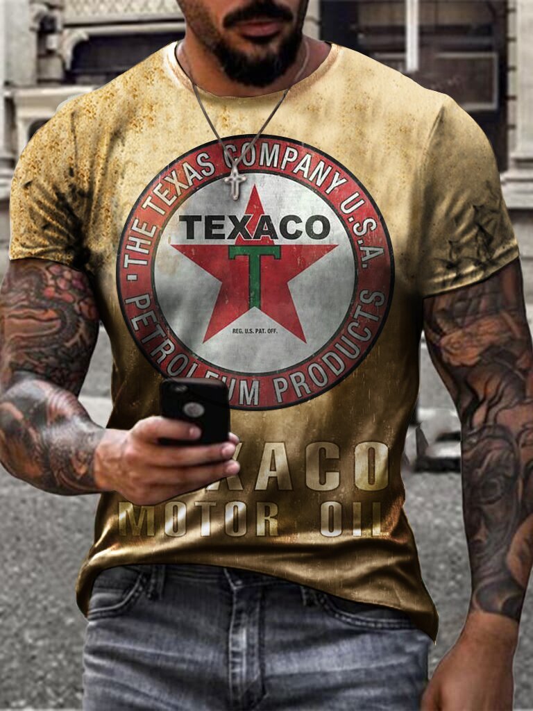 Higomore™ Retro Casual Oil Print T-Shirt