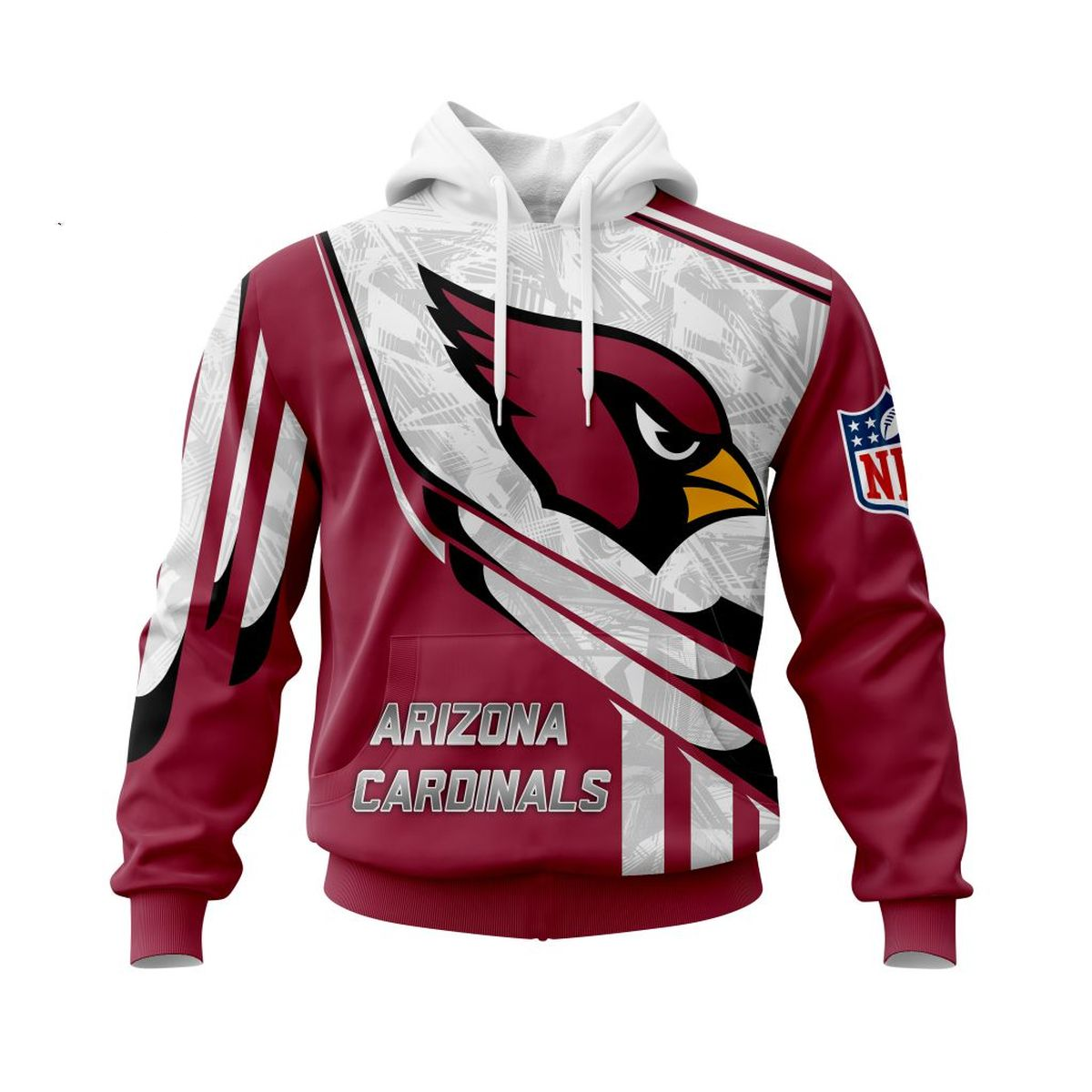 ARIZONA CARDINALS 3D HOODIE SKULL0801