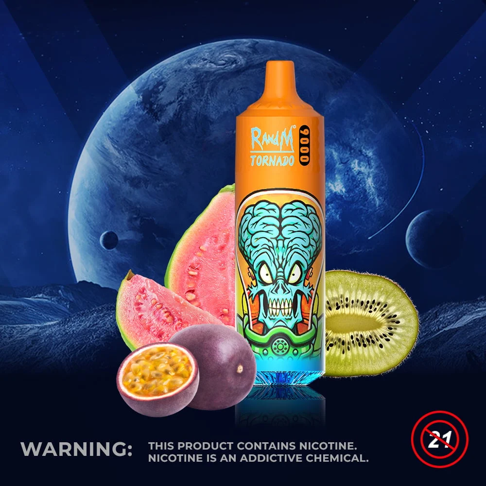 Kiwi Passion Fruit Guava & RM 9000 Puffs Series Gerät Tornado