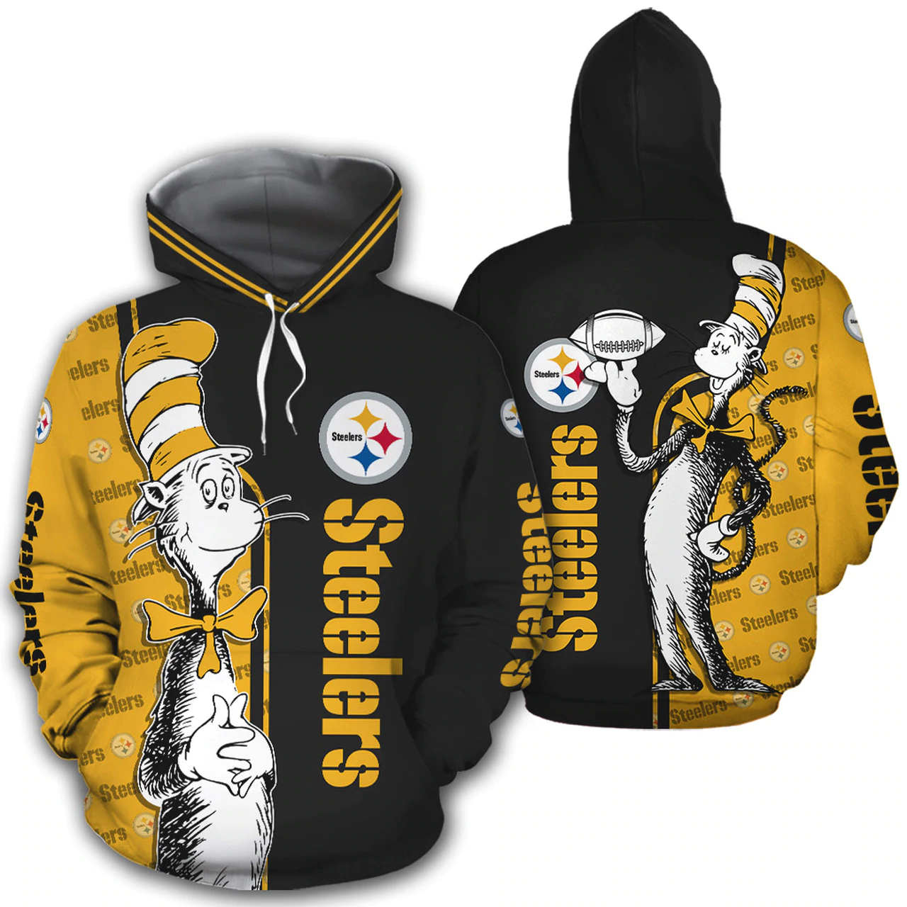 PITTSBURGH STEELERS 3D HOODIE PPSS022