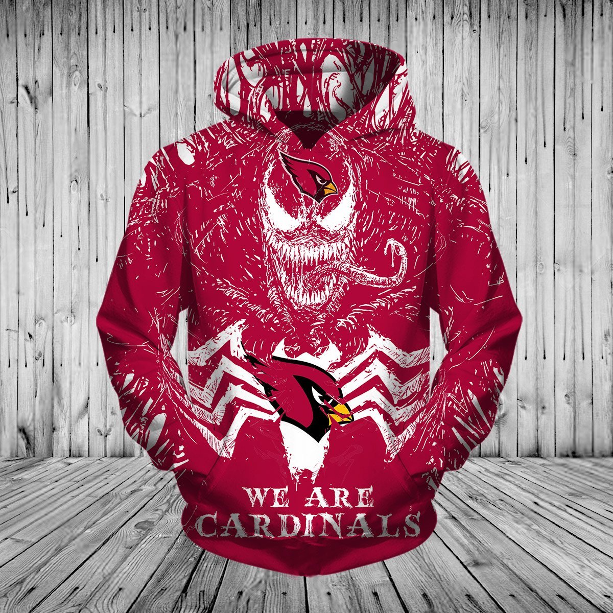 CARDINALS 3D HOODIE VN