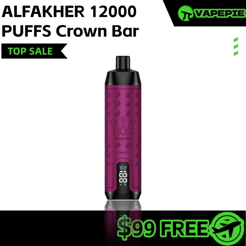 AlFAKHER 12000 PUFFS Crown Bar