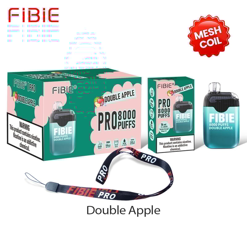 Double Apple Flavor Vape | FIBIE 8000 Puffs Disposable