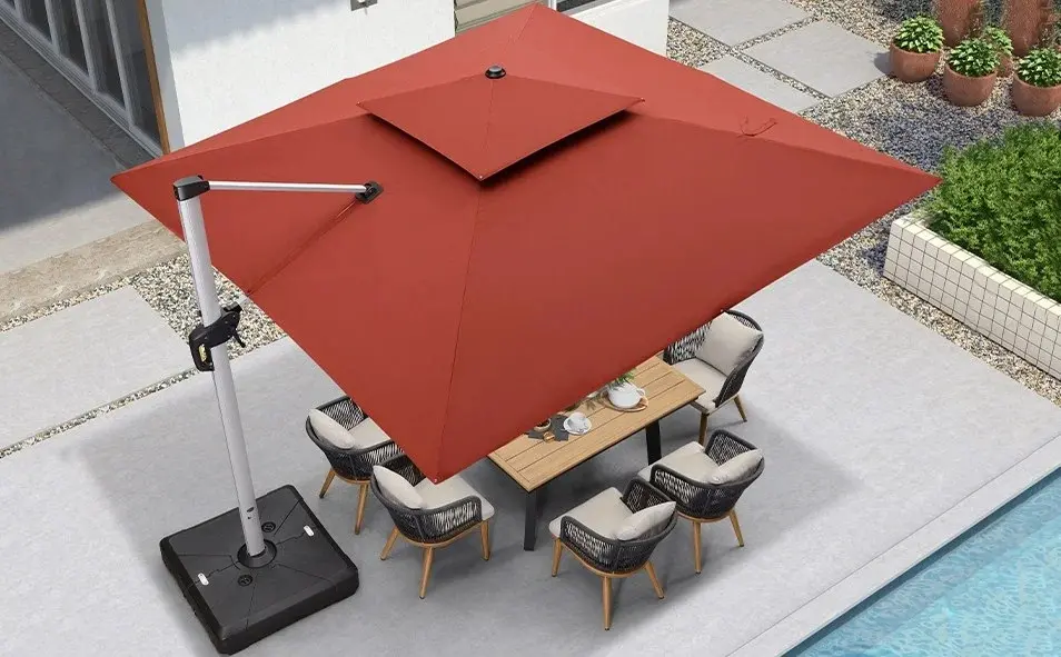Solar Powered LED Patio Umbrella（Limit 1 set per person）
