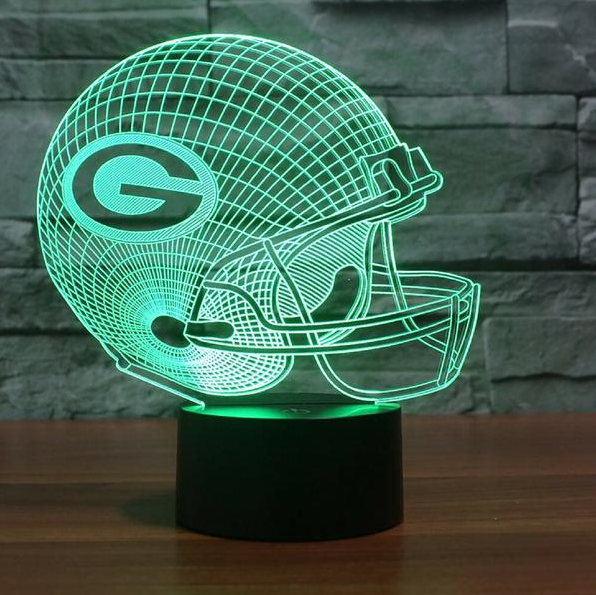 GREEN BAY PACKERS 3D LED LIGHT LAMP