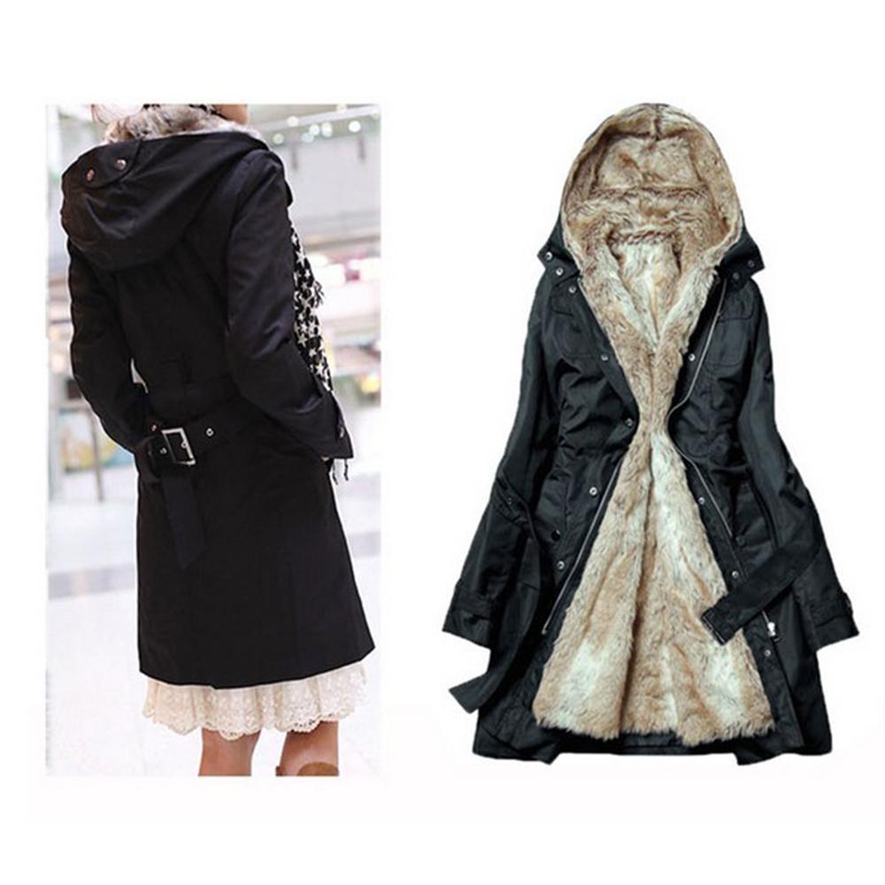 Higolot™ Ladies Winter Coat With Removable Faux Fur