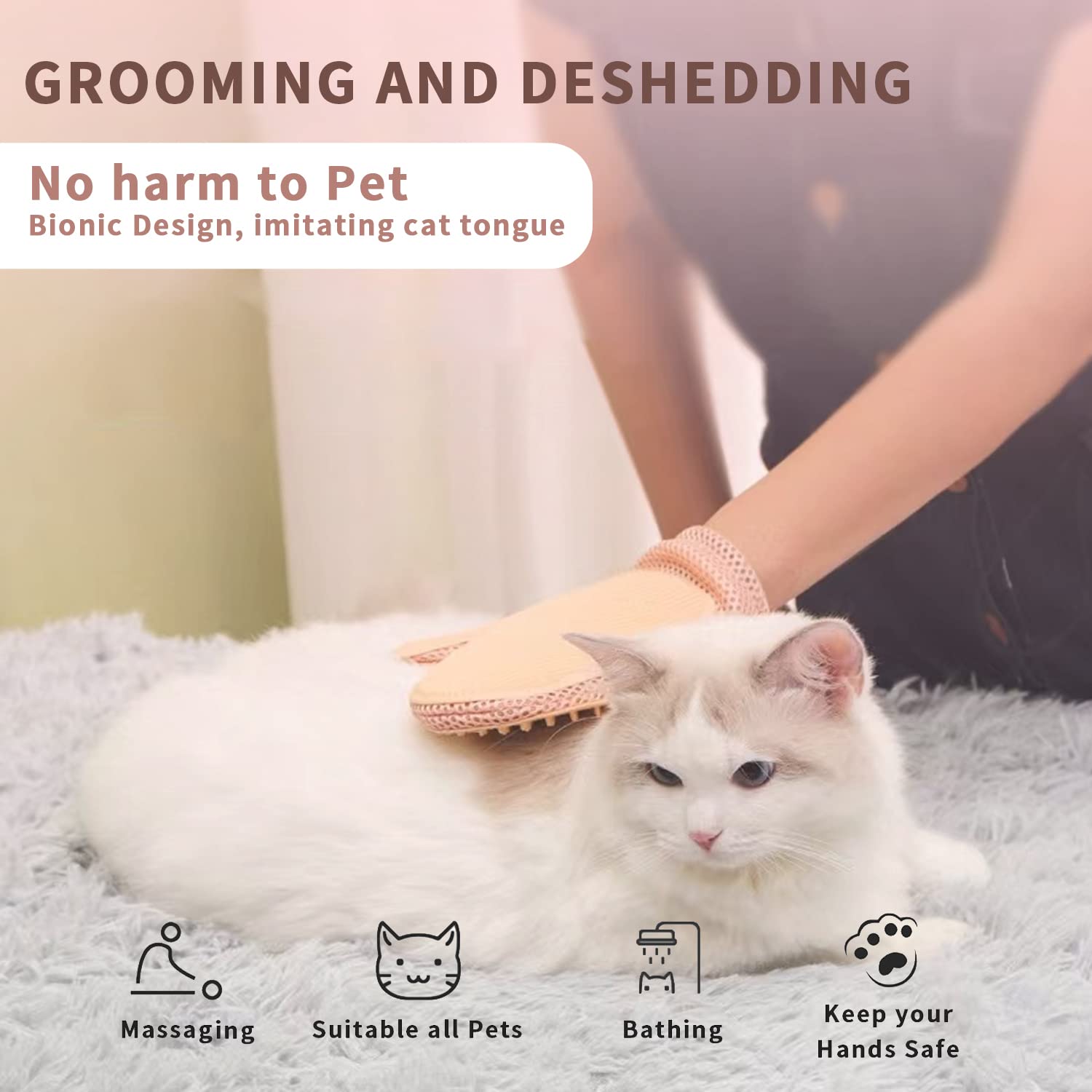 ❤️Mother's Day SALE🎉2 in 1 Pet Fur Remover Glove