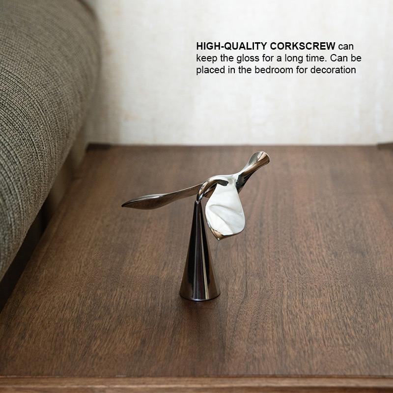 Higolot™ High quality metal texture balance bird corkscrew like a work of art