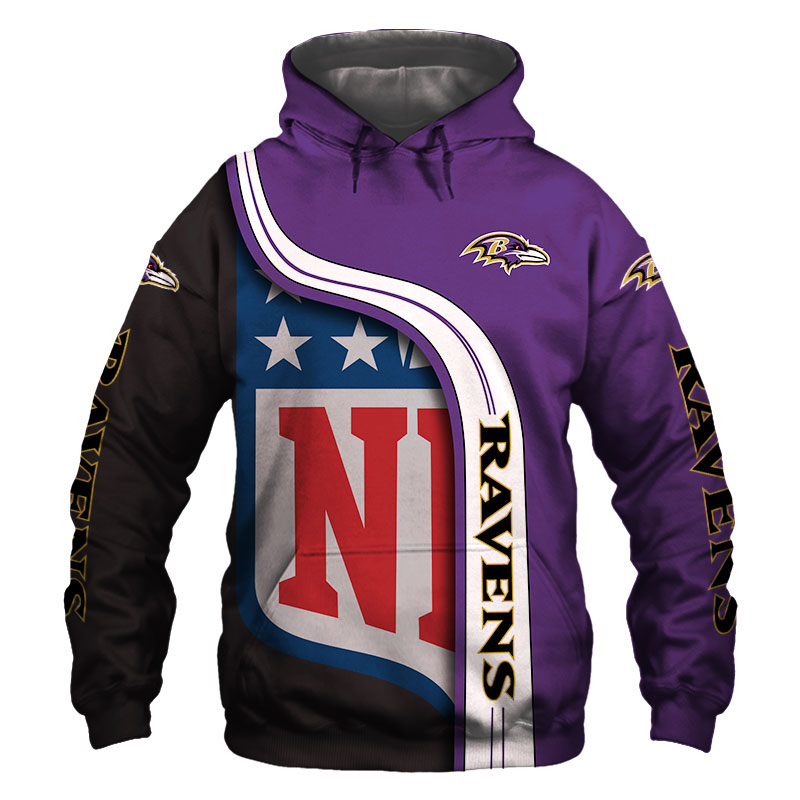 BALTIMORE RAVENS 3D HOODIE BBRR001