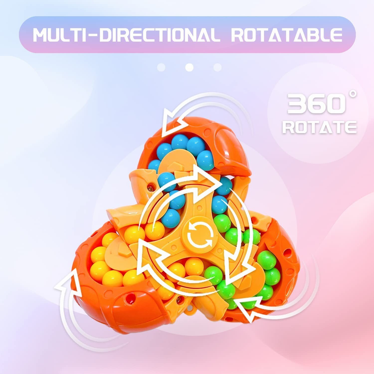 Six-sided rotating fingertip Rubik's Cube