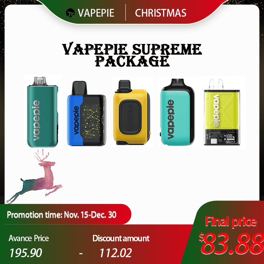 💥VAPEPIE SUPREME PACKAGE 107000PUFFS!!!💥(FLAVORS: WTI+BRI+PCI+CM+SAI)