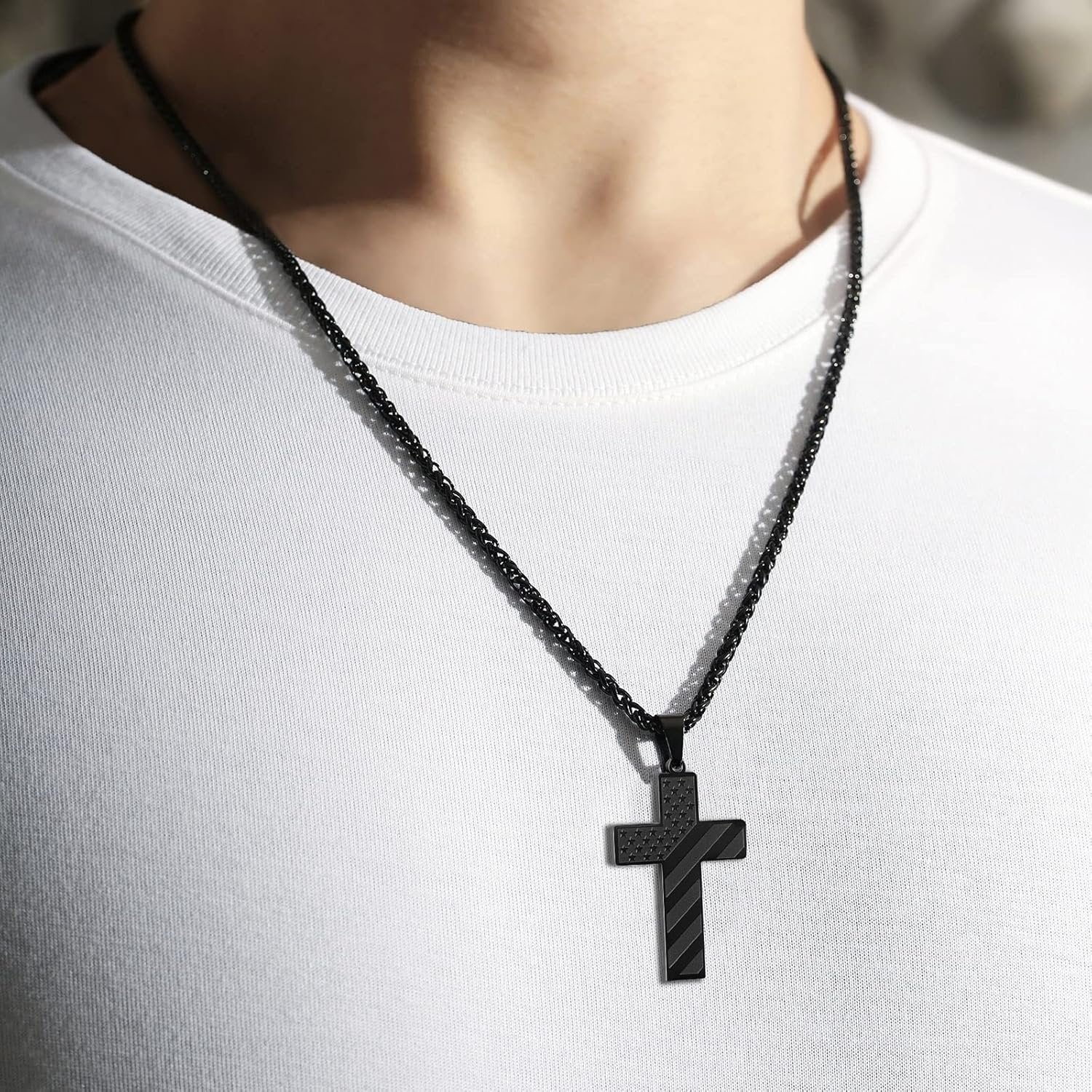🔥LAST DAY 49% OFF -  50K+ SOLD! Almost Gone-💥Flag Cross Necklace