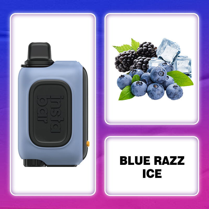 Blue Razz Ice&INSTABAR WT15000 PUFFS