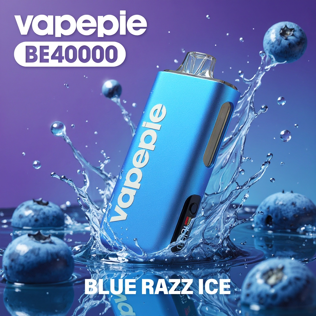 Helado con sabor a arándano y VAPEPIE Max 40,000