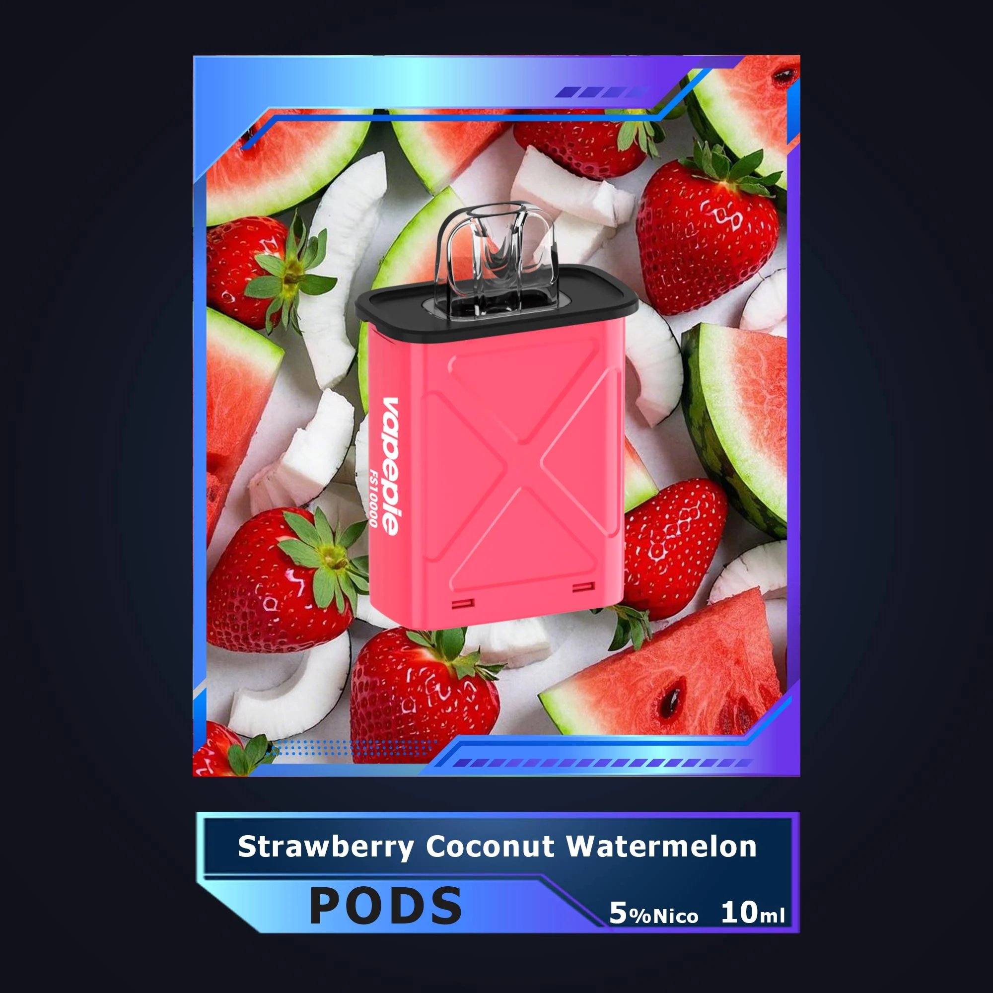 Strawberry Coconut Watermelon Flavor Vape Pod丨Vapepie FlexSwitch 10000 Puff Vape