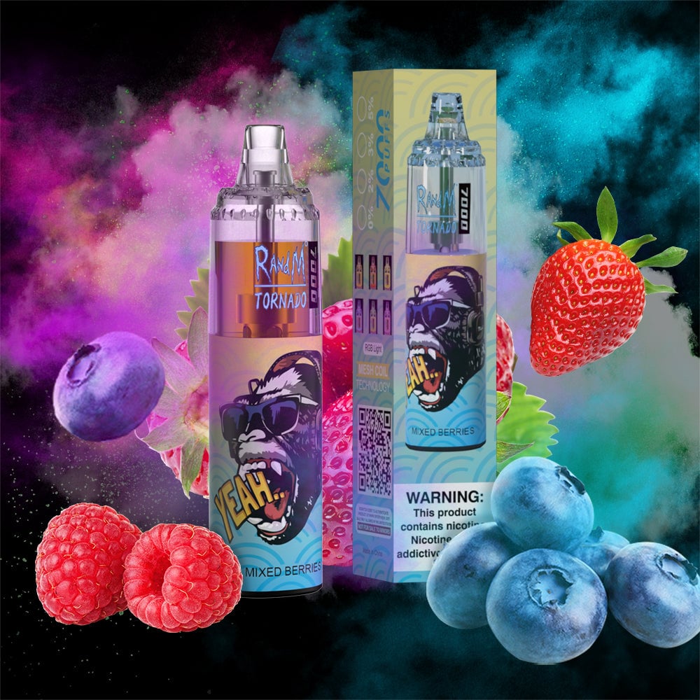 RM TORNADO 7000 AIRFLOW CONTROL SERIES  VAPE DEVICE [MIXED BERRIES]