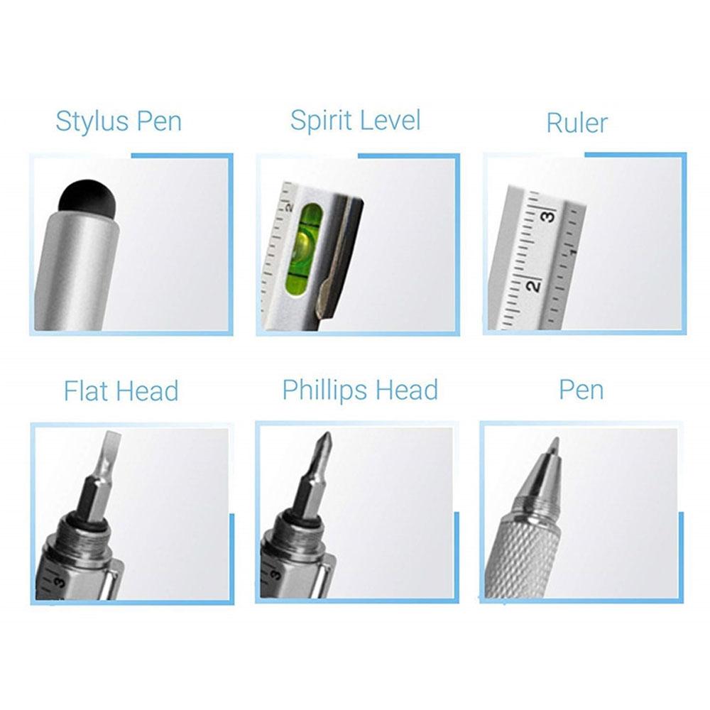 Higomore™ 6 In 1 Multi-Functional Stylus Pen With 20 Replaceable Refills