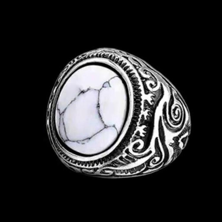 White Stone Ring