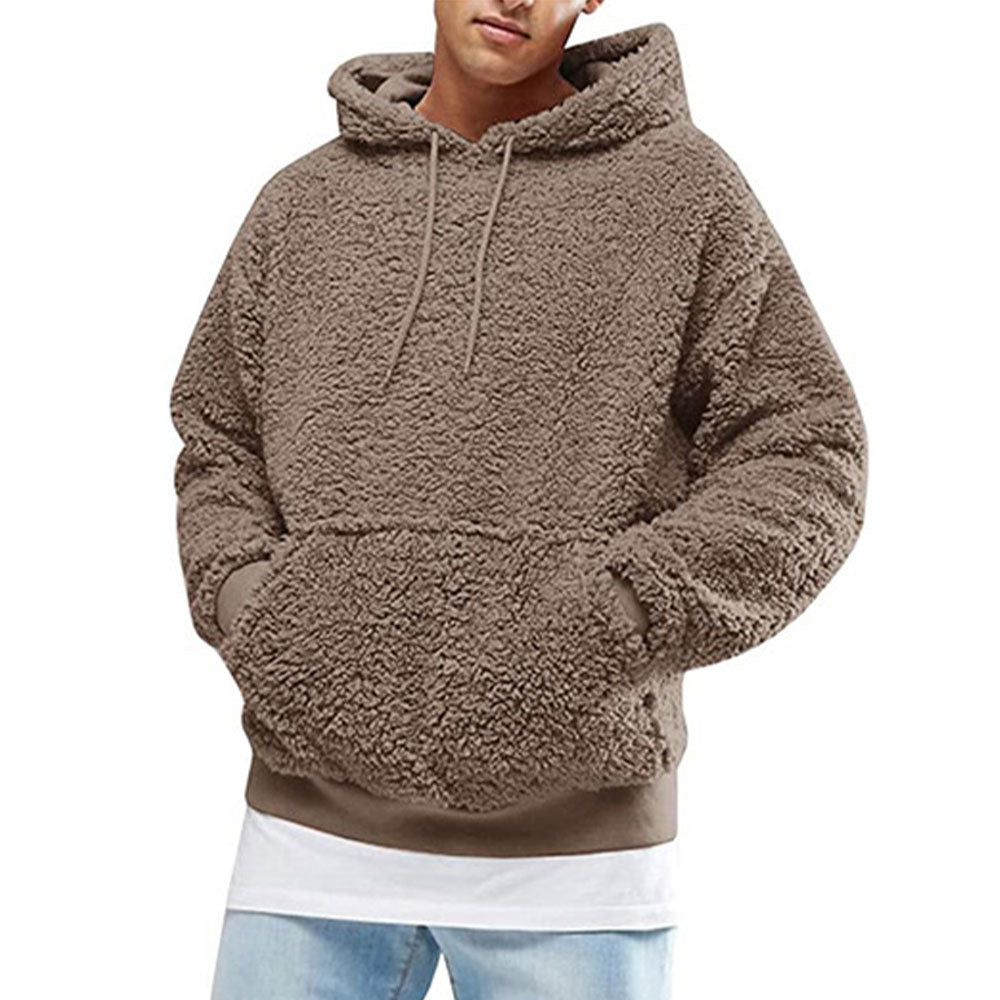 Castillotigo™ Suéter cálido con capucha de lana para hombre de otoño e invierno