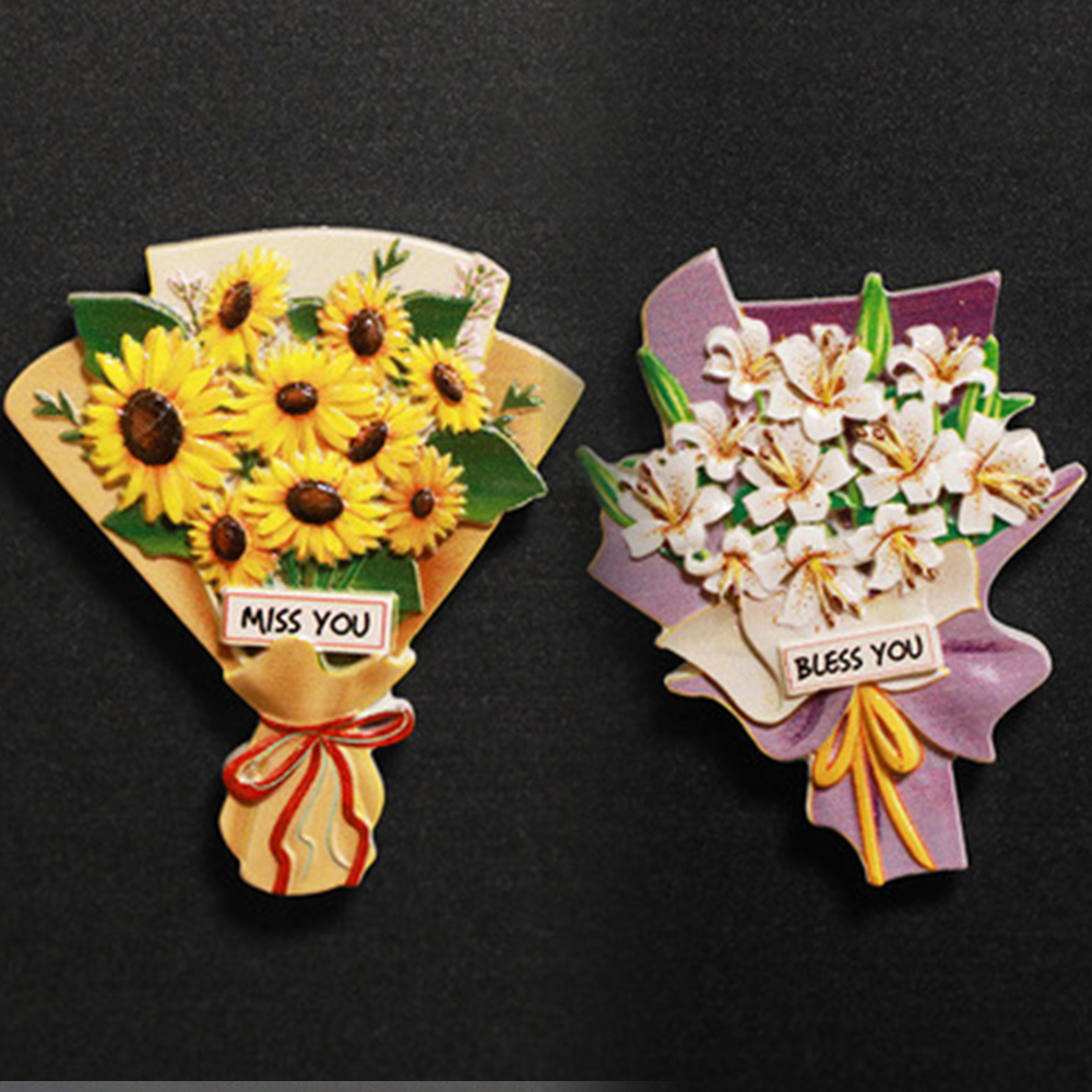 Higolot™ Simulation flowers refrigerator magnets kitchen decorations