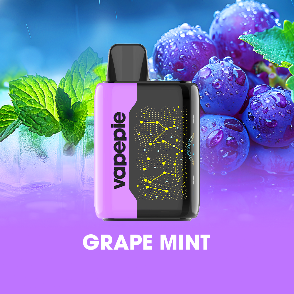 GRAPE MINT & VAPEPIE 25000 PUFFS - Star Sky Curved Screen