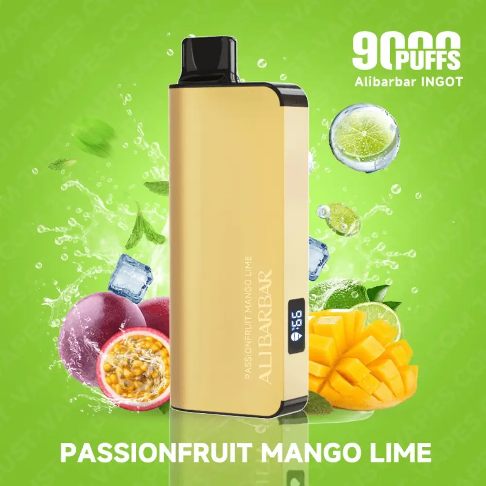 Passionfruit Mango Lime – Alibarbar INGOT 9000 Puffs