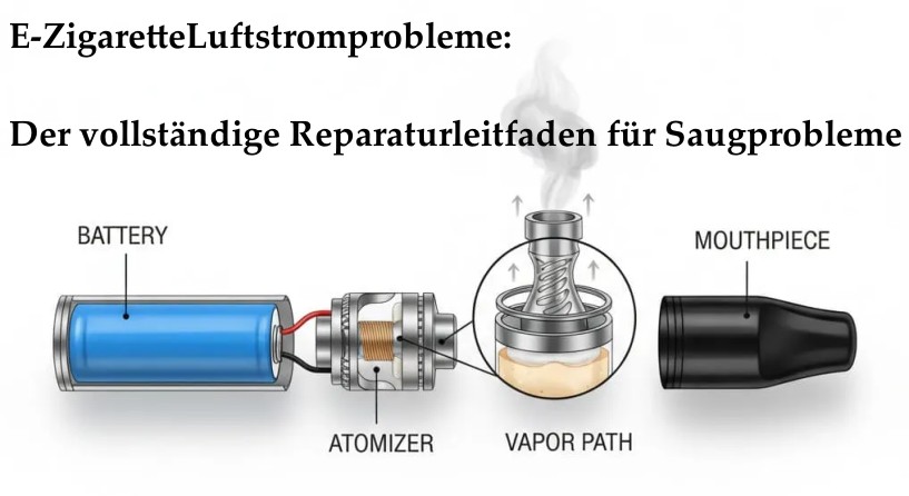 E-Zigarette Luftstromprobleme