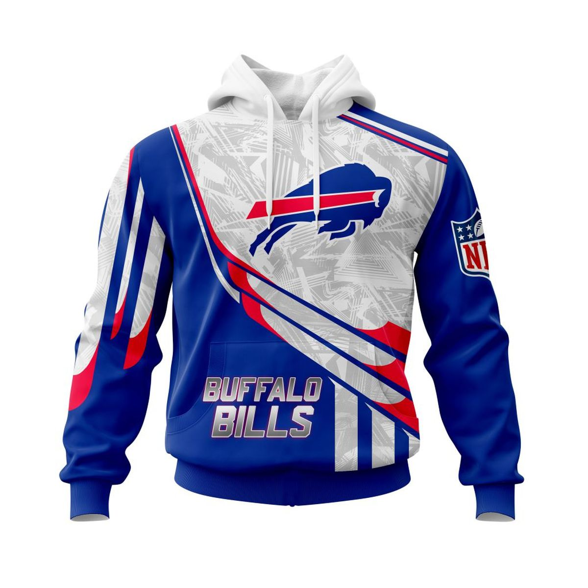 BUFFALO BILLS 3D HOODIE SKULL0801