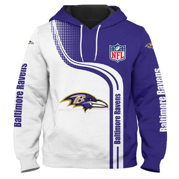 BALTIMORE RAVENS 3D HOODIE BR2201