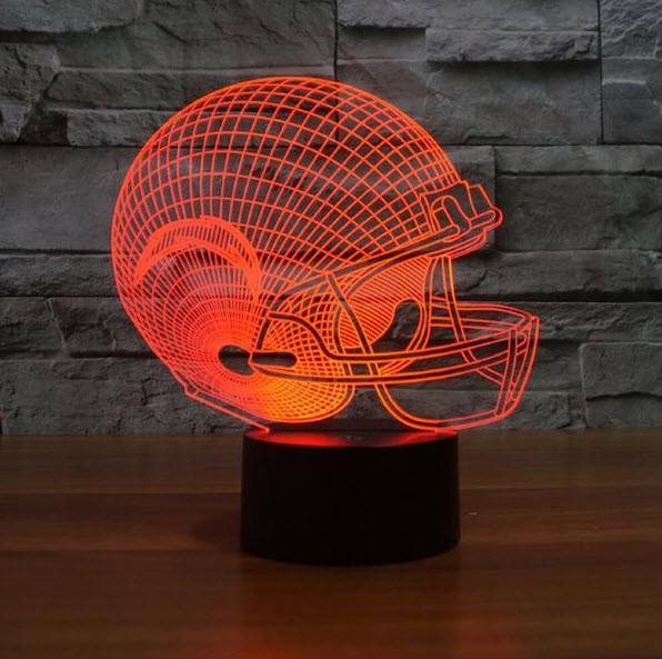 LOS ANGELES CHARGERS 3D LAMP PERSONALIZED