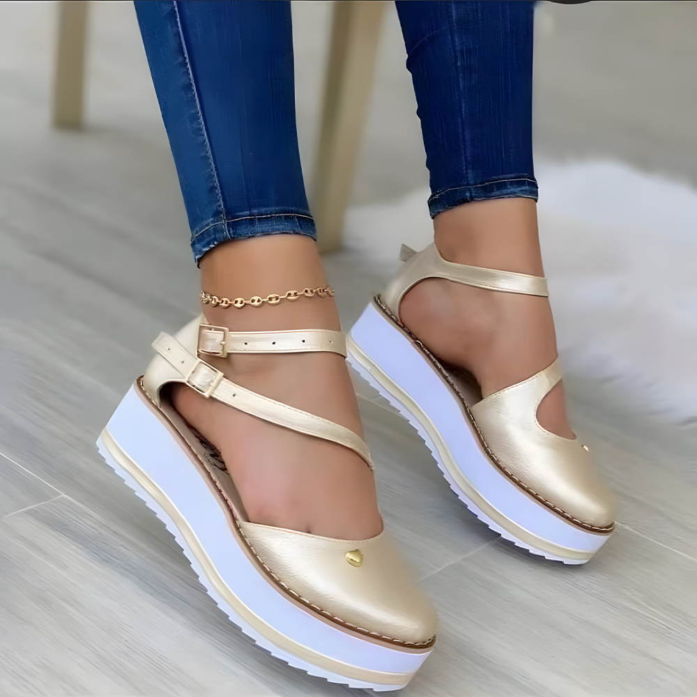Castillotigo™ Nuevos zapatos de plataforma de punta redonda de verano