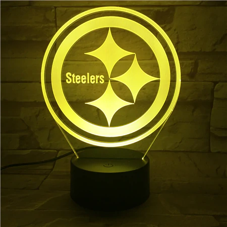 PITTSBURGH STEELERS 3D LED LIGHT LAMP