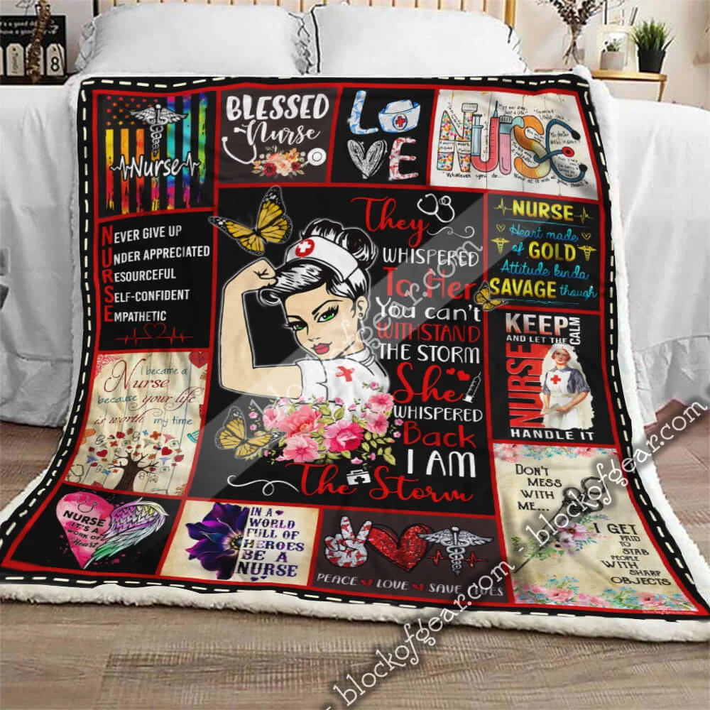 Nurse. I Am The Storm Sofa Throw Blanket