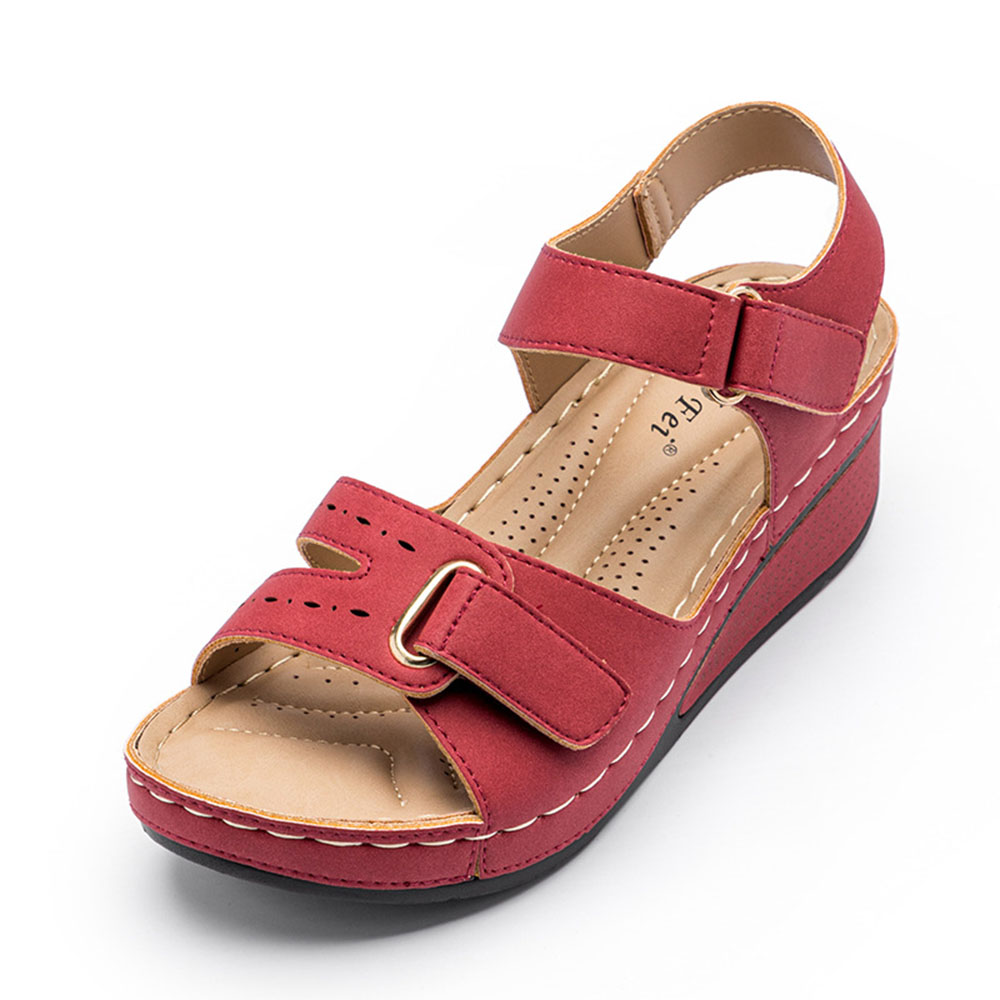 Castillotigo™ Sandalias de plataforma con hebilla de velcro