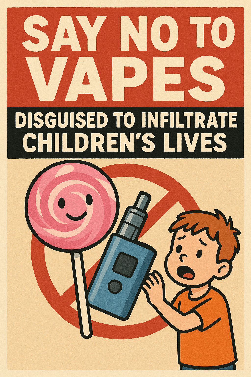 Say No to Vapes Disguised to Infiltrate Children’s Lives