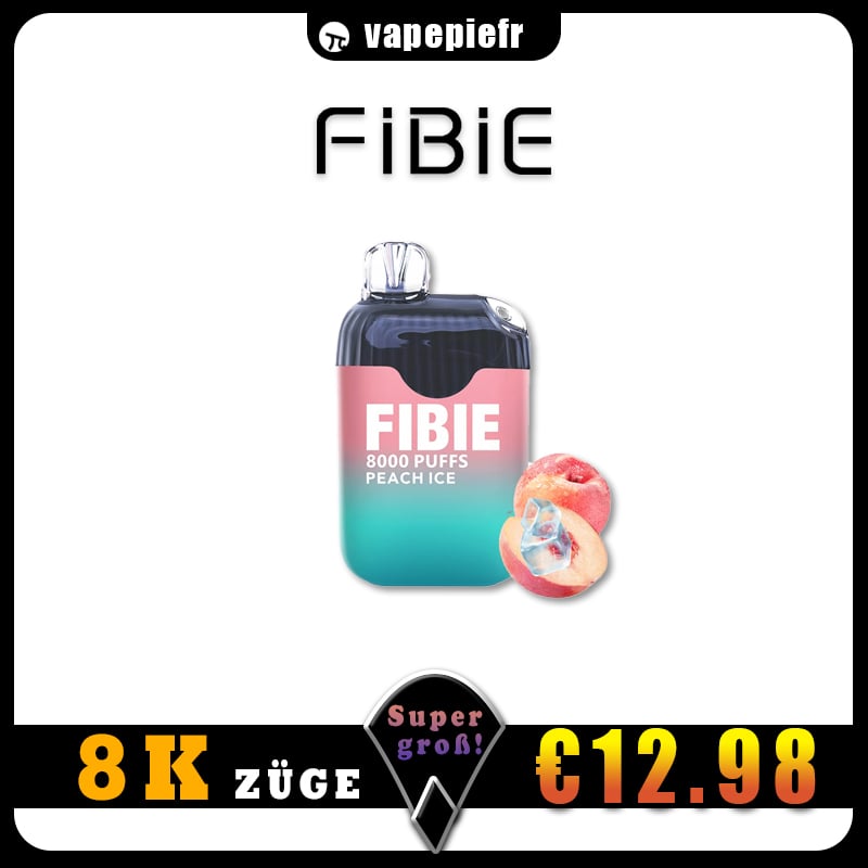 FIBIE  8000 Puffs Disposable Vapor Wands (15 Flavors Collection)