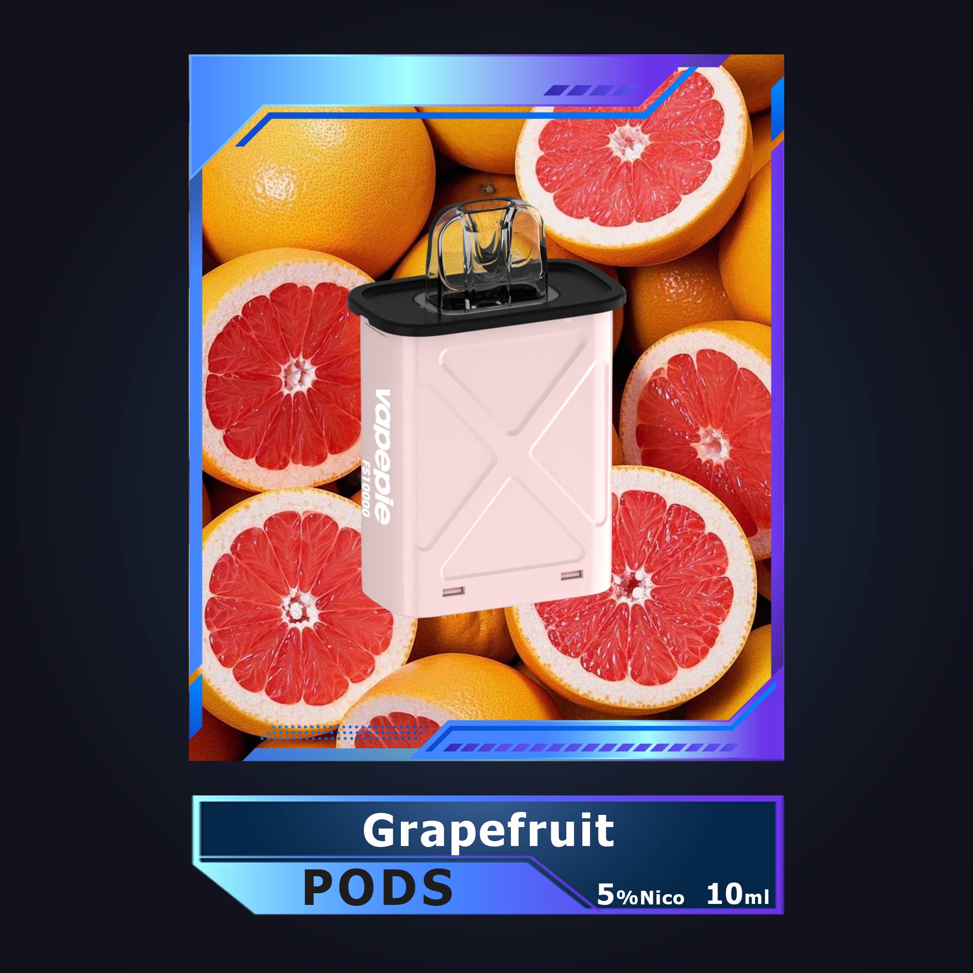 Grapefruit-Vapepie Disposable Pod 10000 PUFFS