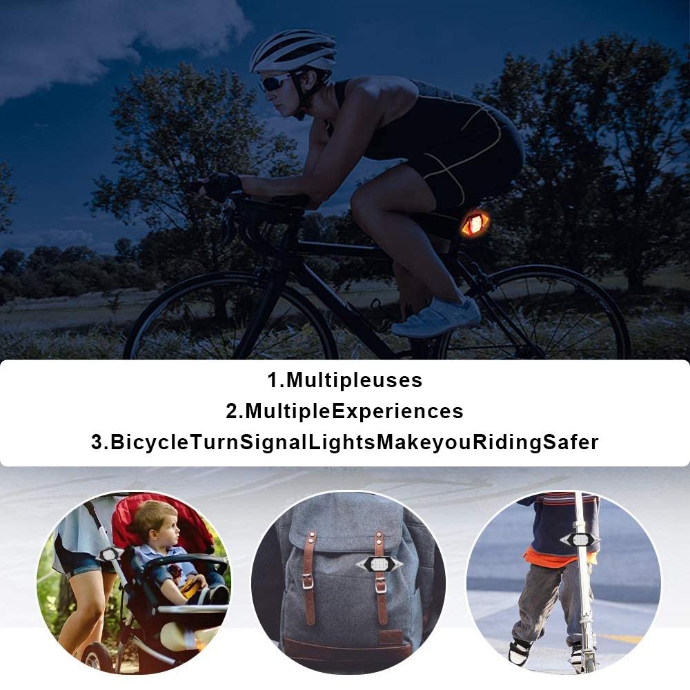 Higomore™ Wireless Remote Control Bicycle Steering Tail Light