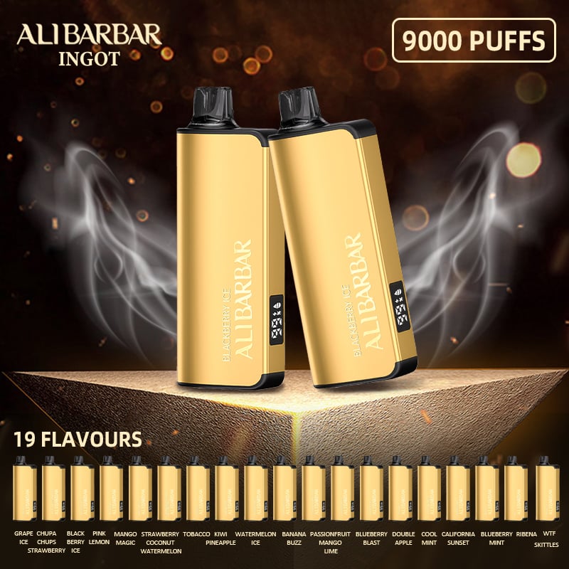 💥Massive hit💥Alibarbar Ingot 9000 PUFFS-Seamless Vaping