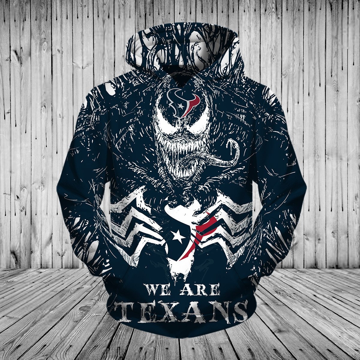 TEXANS 3D HOODIE VN