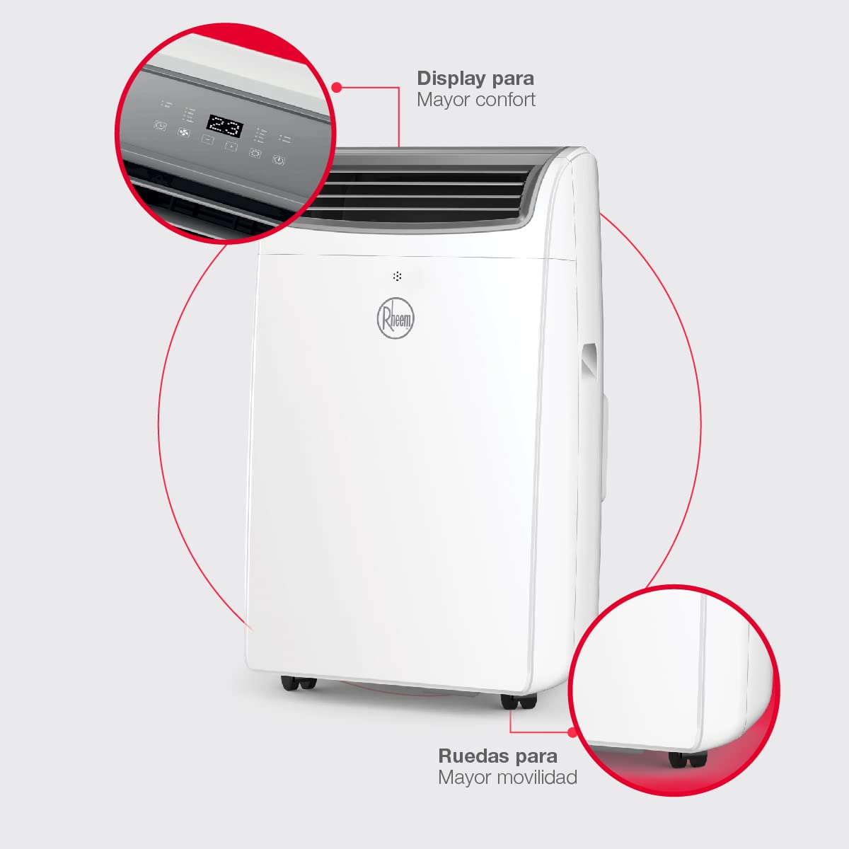 🔥Venta de Amazon último día🔥Aire Acondicionado Portátil Rheem Frío