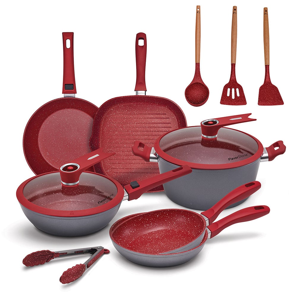 💥Casi agotado💥 Batería de Cocina Flavorstone Ligth Family Set 12 piezas ¡Incluye un Regalo Especial!