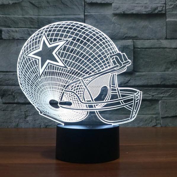 DALLAS COWBOYS 3D LAMP PERSONALIZED