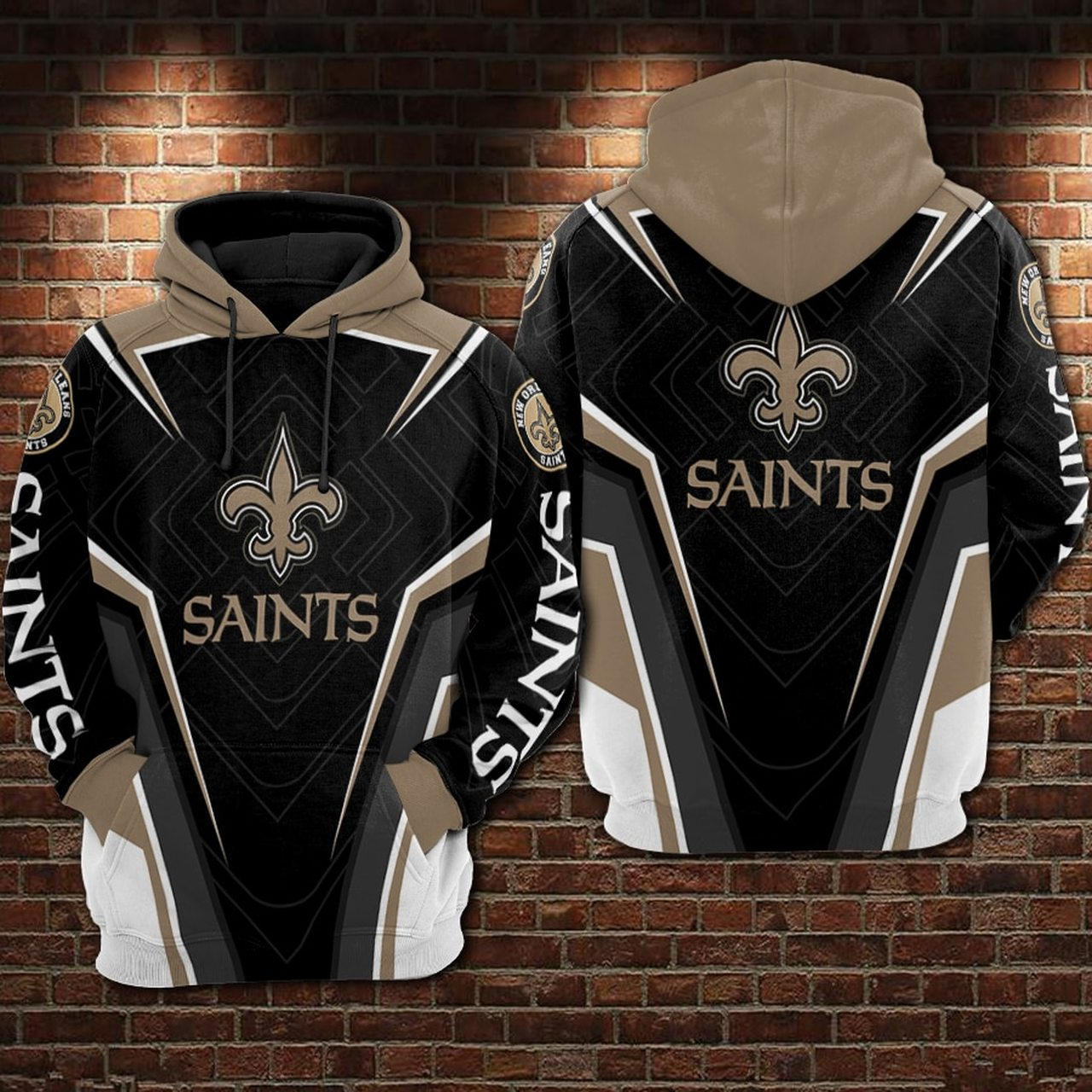 NEW ORLEANS SAINTS 3D HOODIE NNOS011